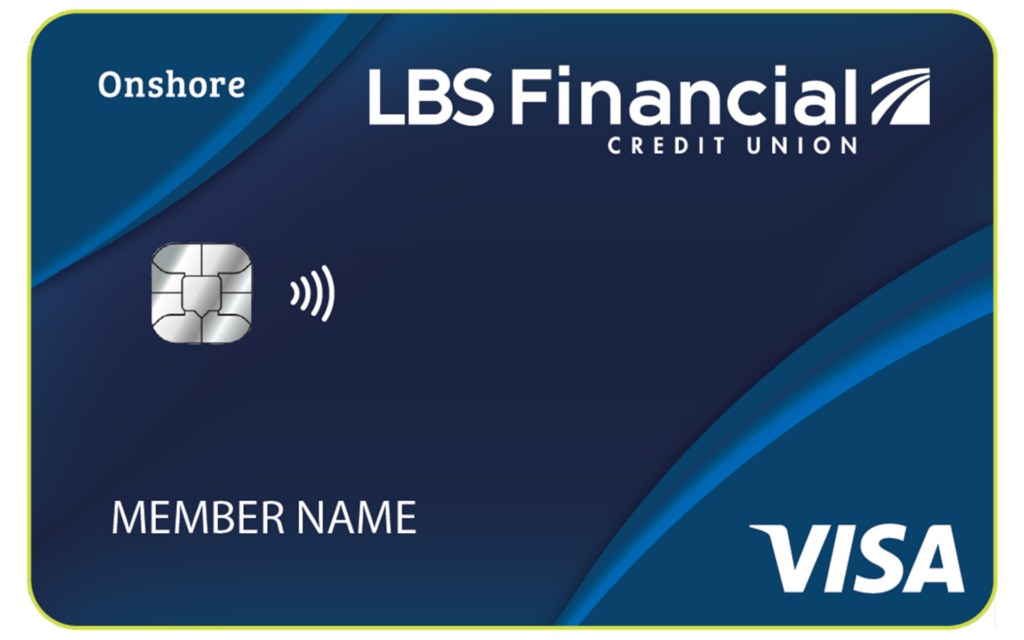 LBS Financial's Onshore Credit Card in navy blue